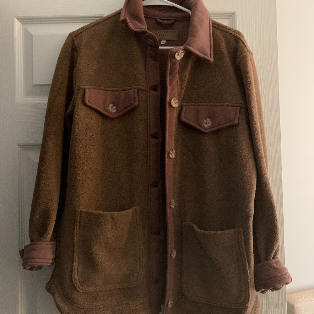 Fleece shacket